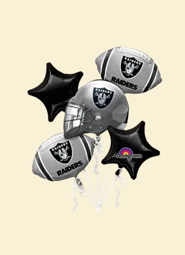 Raiders Helium Balloon Bouquet