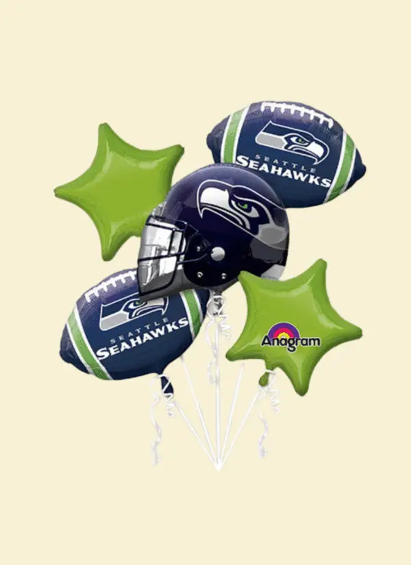 Seahawks Helium Balloon Bouquet